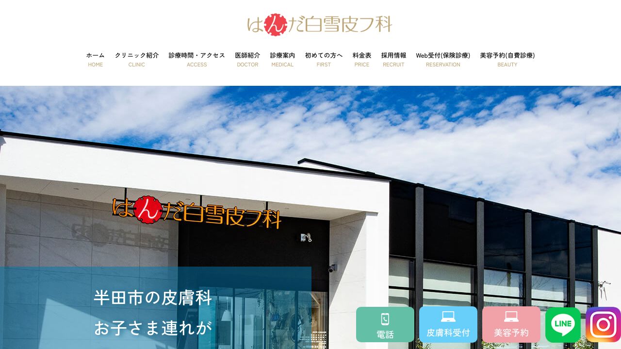 はんだ白雪皮フ科