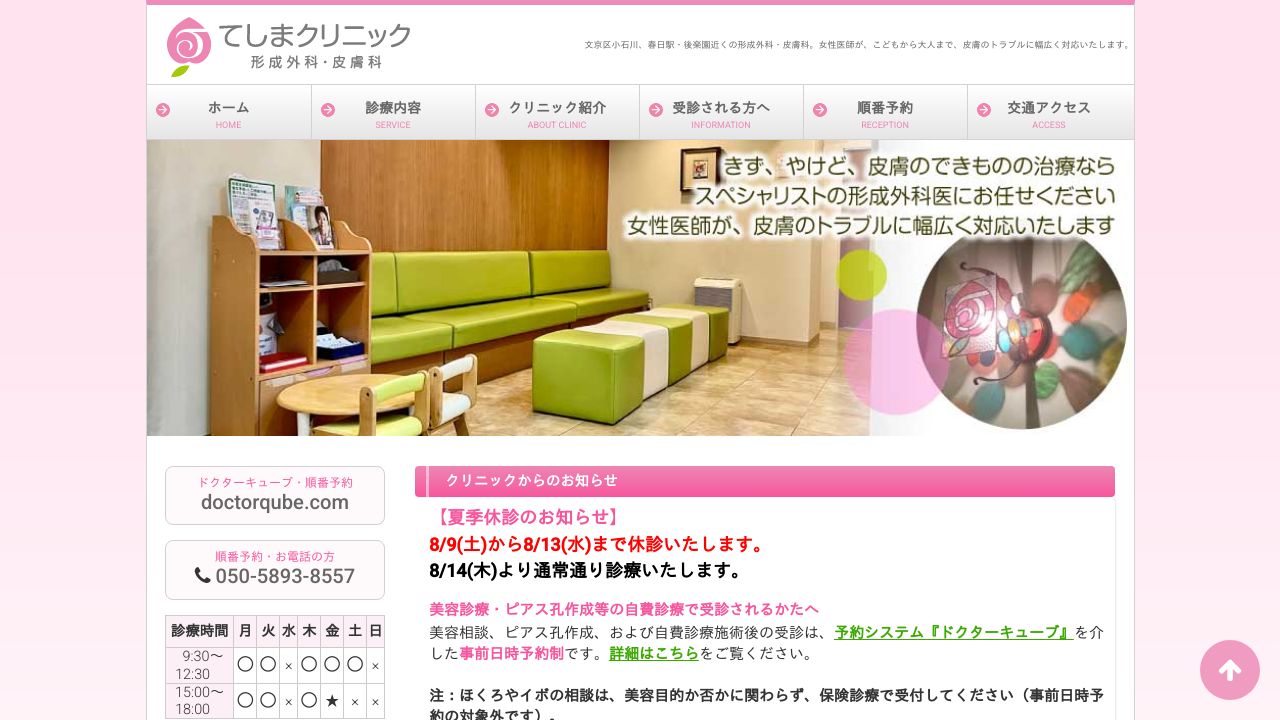 てしまクリニック 形成外科・皮膚科