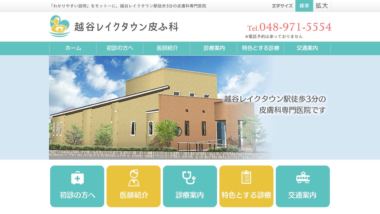 越谷レイクタウン皮ふ科